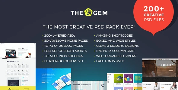 TheGem – Creative Multi-Purpose PSD Template