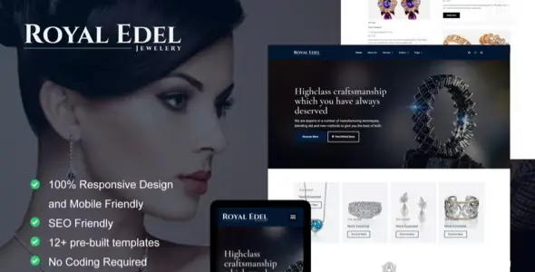 Edel – Luxury Jewelry Elementor Template Kit