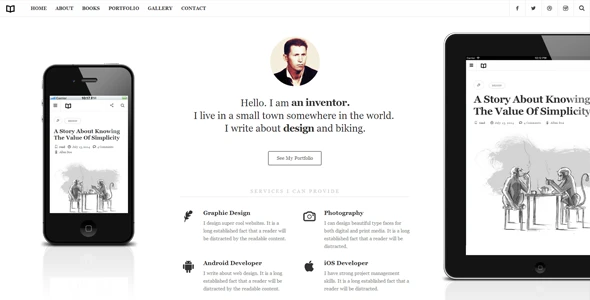 Readme – A Readable WordPress Theme