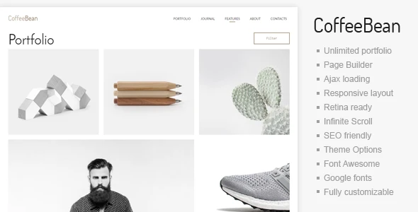 CoffeeBean – Portfolio and Blogging WordPress Theme